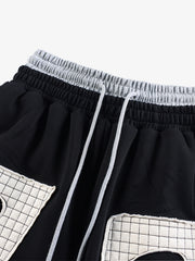 ダブルウエストのギャザー入りスウェットパンツ