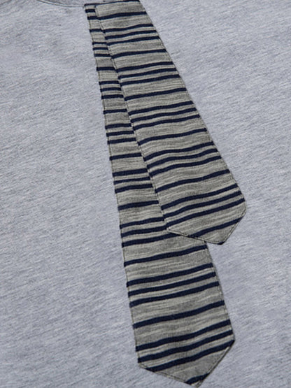 High Street Tie Embroidered Design T-shirt 