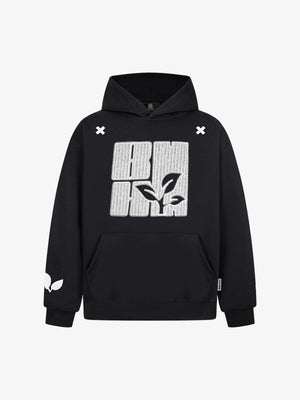 Vintage Embroidered Graohic Pattern Hoodie 