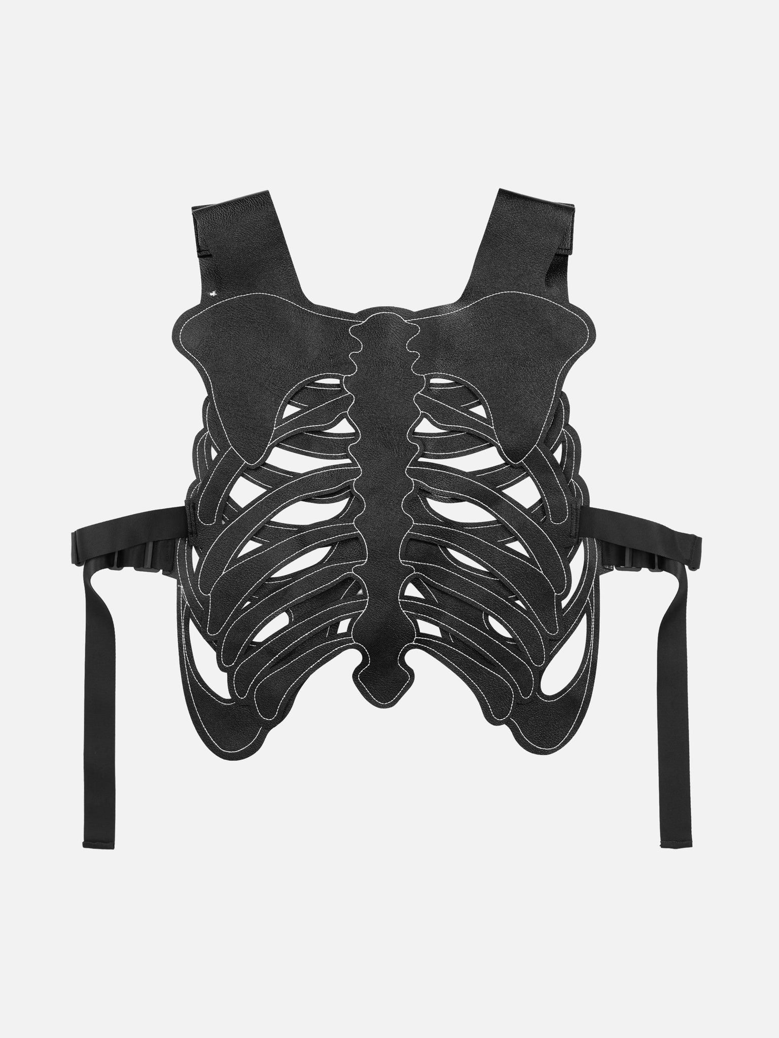 Thesupermade Creative Design Bone Skin Vest