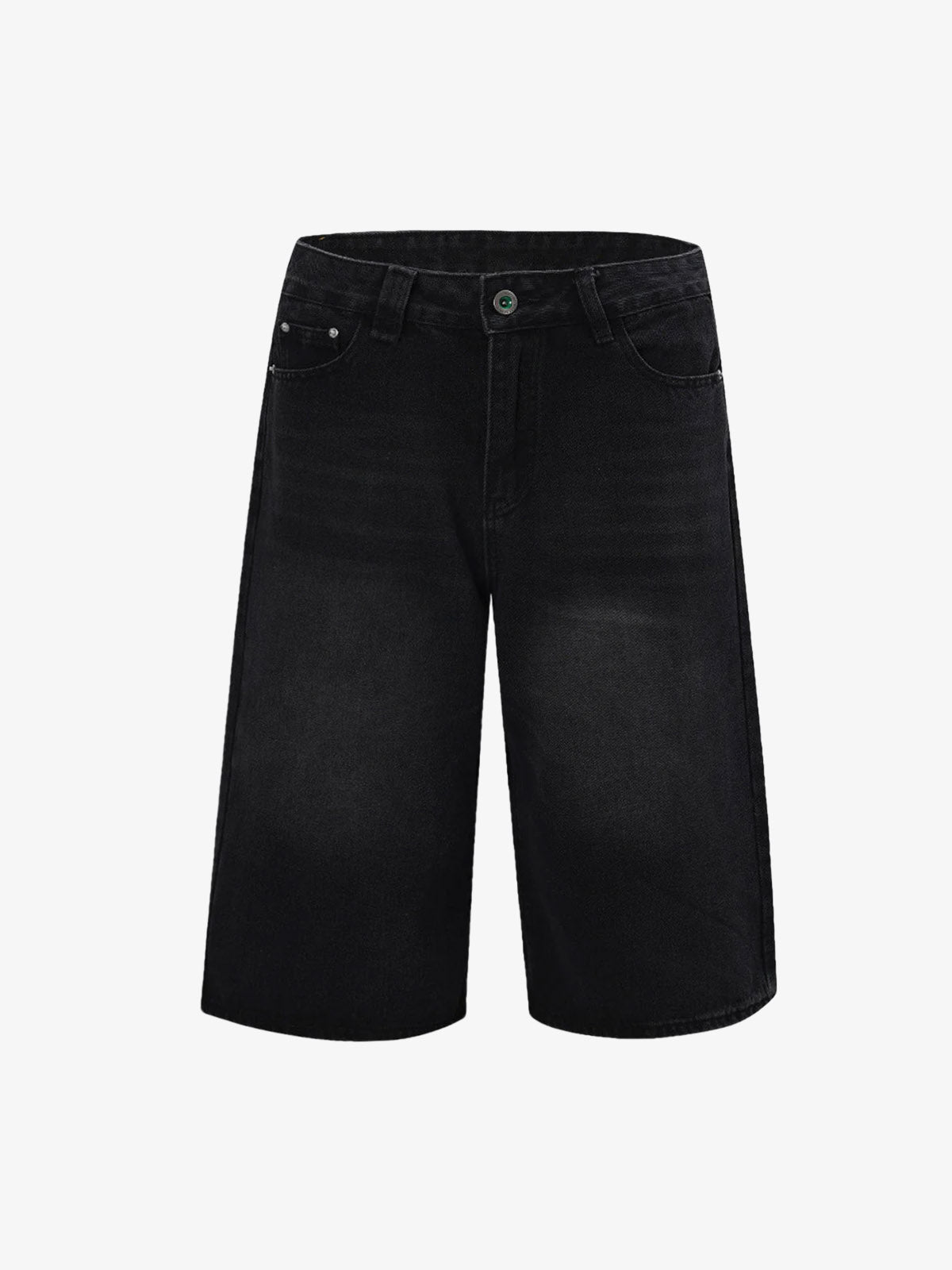 Retro Street Cleanfit Straight Denim Jort 