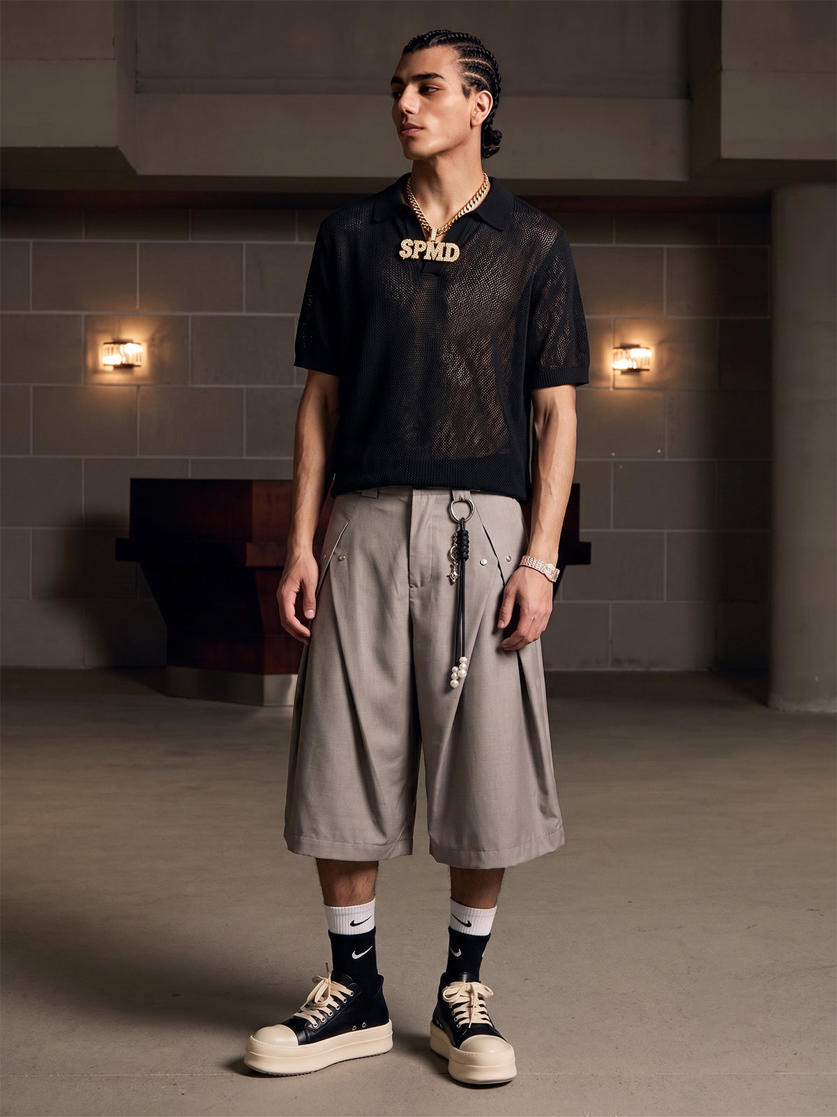 Vintage Deconstructed Pleated Shorts - 2580