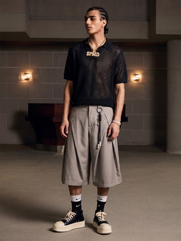 Vintage Deconstructed Pleated Shorts - 2580