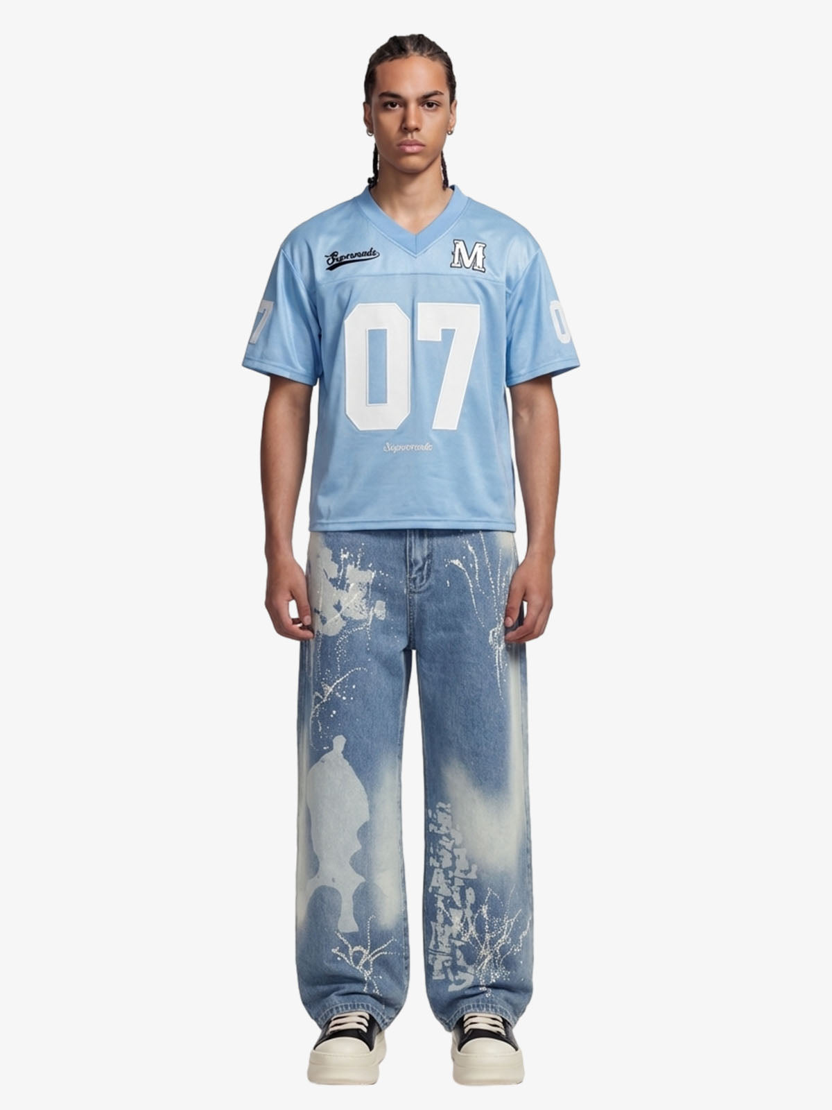 Jersey Loose Satin 07 Stitching Sports T-Shirt 
