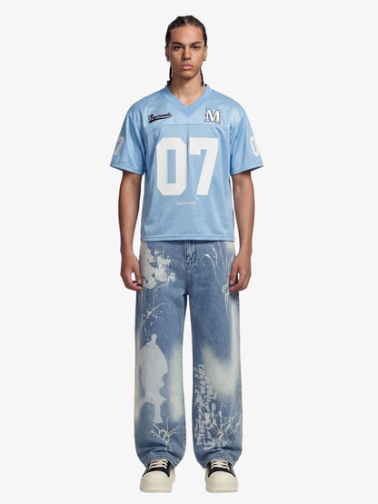 Jersey Loose Satin 07 Stitching Sports T-Shirt 