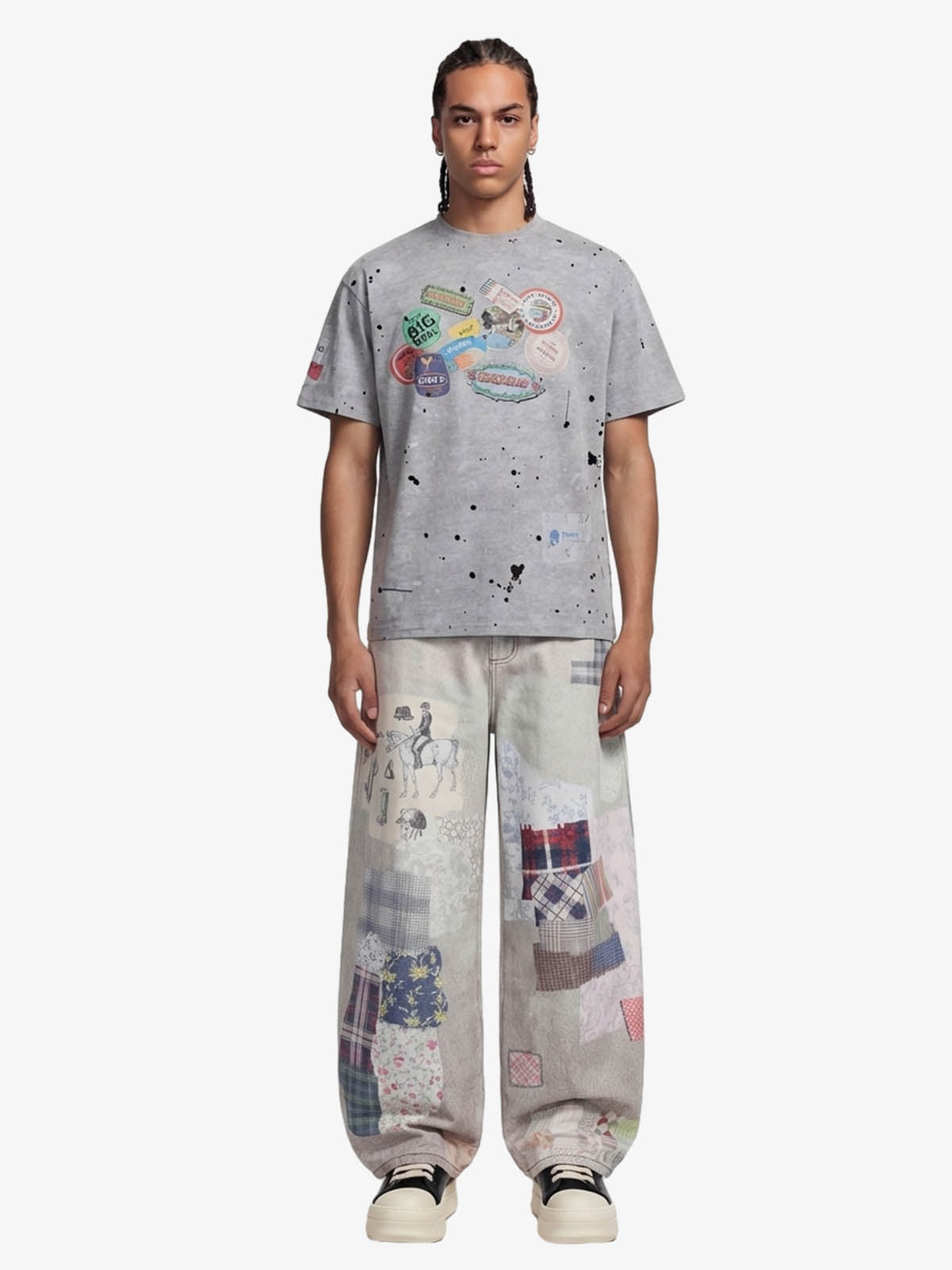 Retro Ink Splash T-Shirt 
