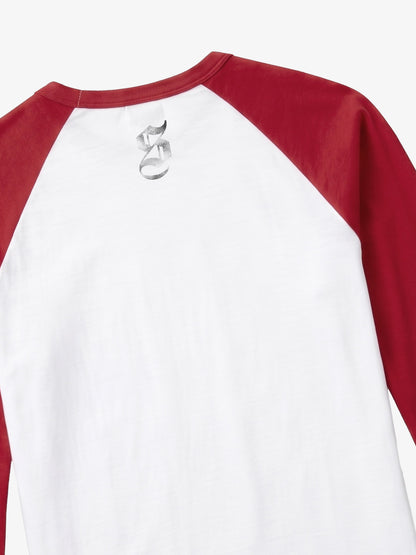 Musical Note Rhinestone Graphic 5/8 Raglan Sleeve Top