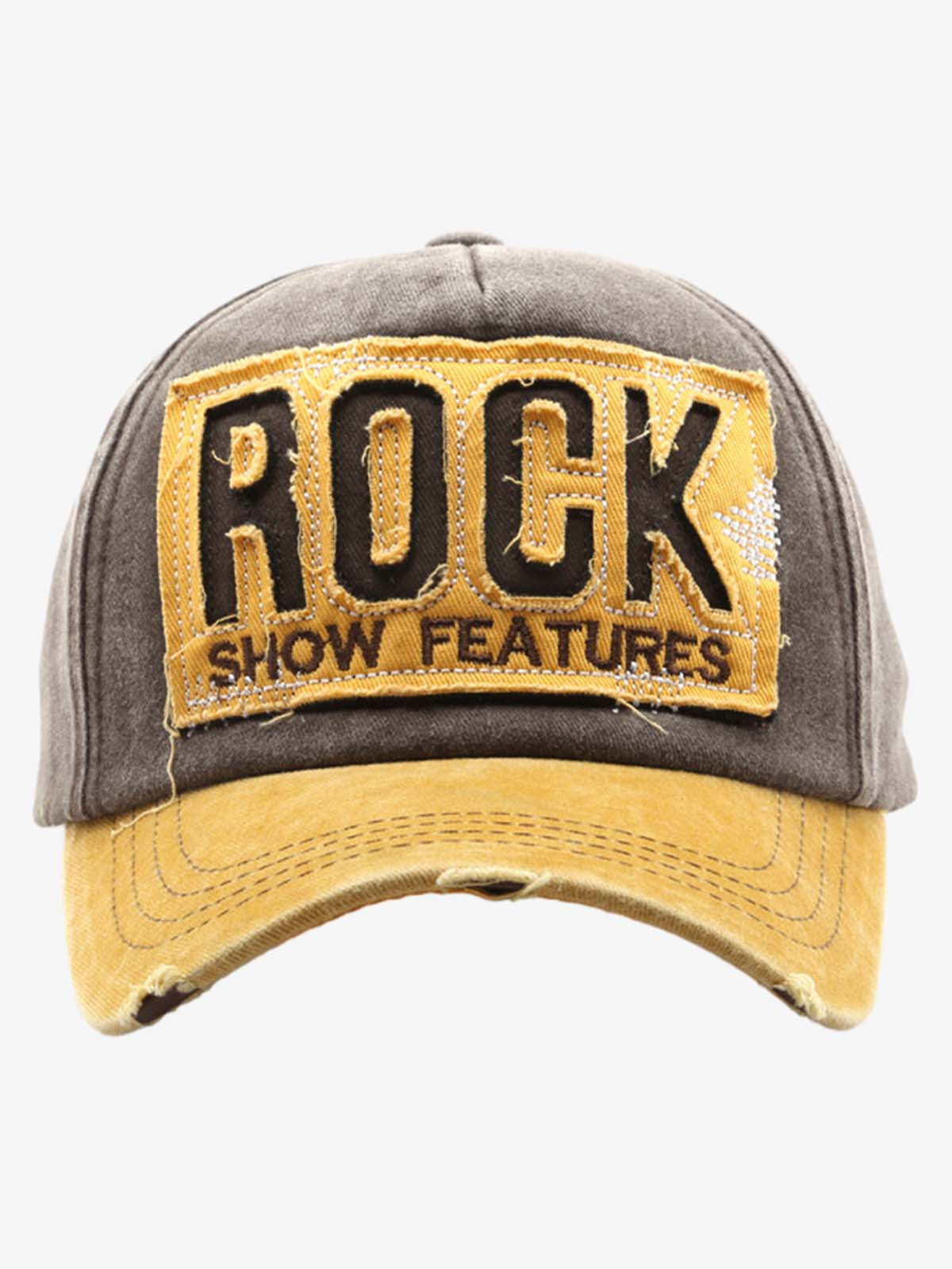 Distressed Baseball Cap with Embroidered Lettering - Perfect for Casual Wear and Outdoor Activities 