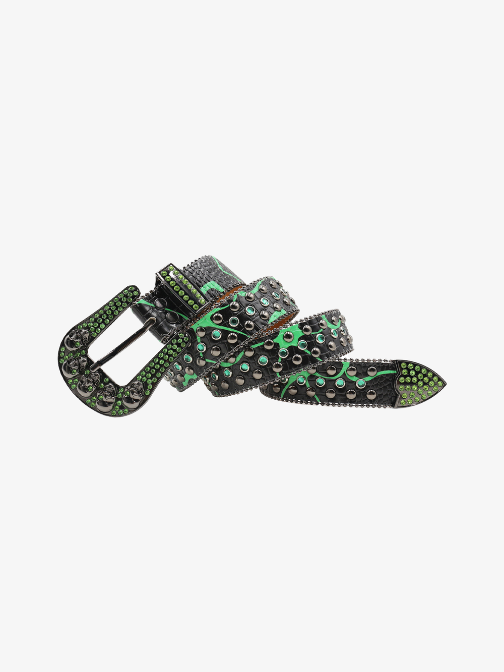 Croc Crystal Skull Belt