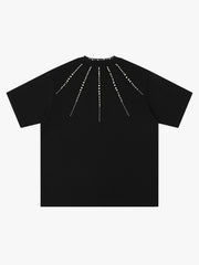 Perlenbesetztes T-Shirt