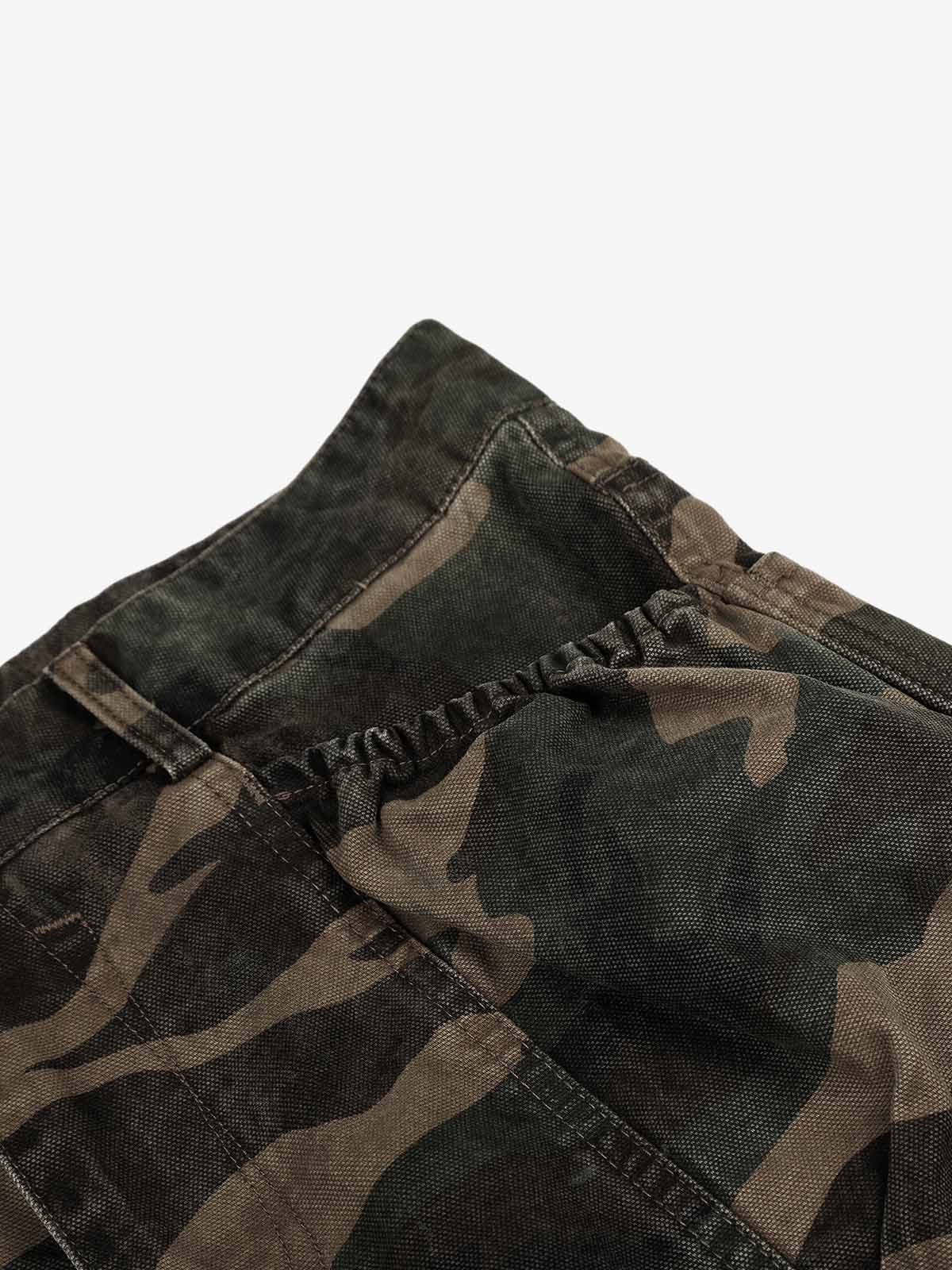 Camo Mesh Pocket Cargo Pants