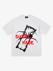 Gothic Spider Graphic T-Shirt 