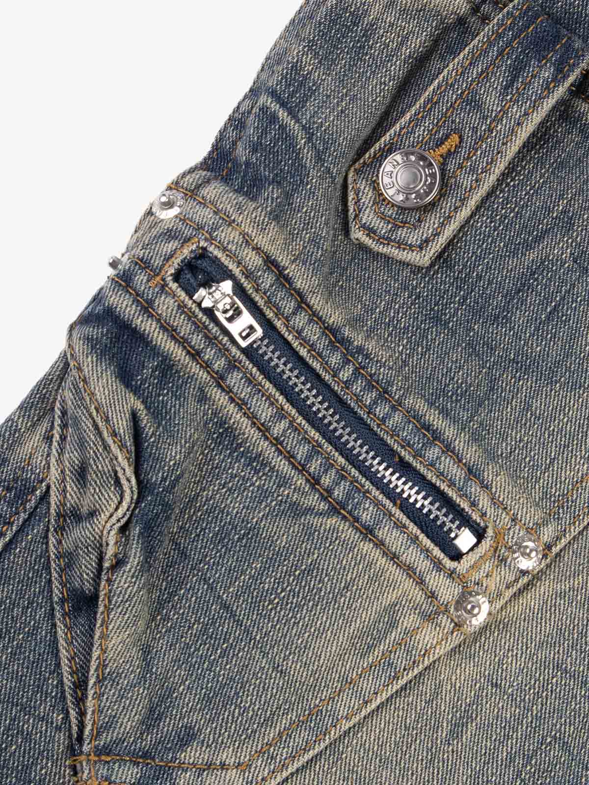 Stud Low-Rise Bootcut Jeans