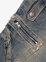 Stud Low-Rise Bootcut Jeans