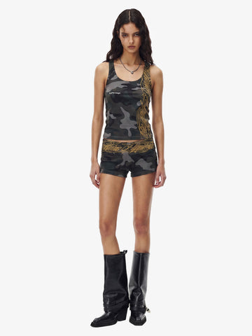 Y2K Camo Graffiti Tank Set 