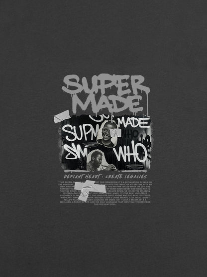 Street Graffiti Style Retro Character Collage T-Shirt 