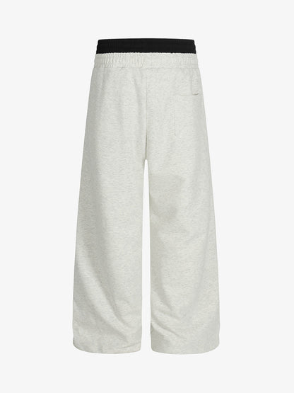 Stylish Wide-Leg Sweatpants with Fun Embroidered Design for Casual Wear 