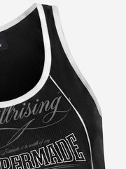Gilet con logo numerico e blocchi di colore