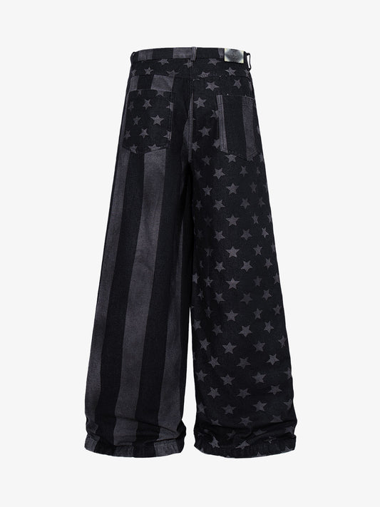 Jeans mit geradem Bein und mehreren Knöpfen