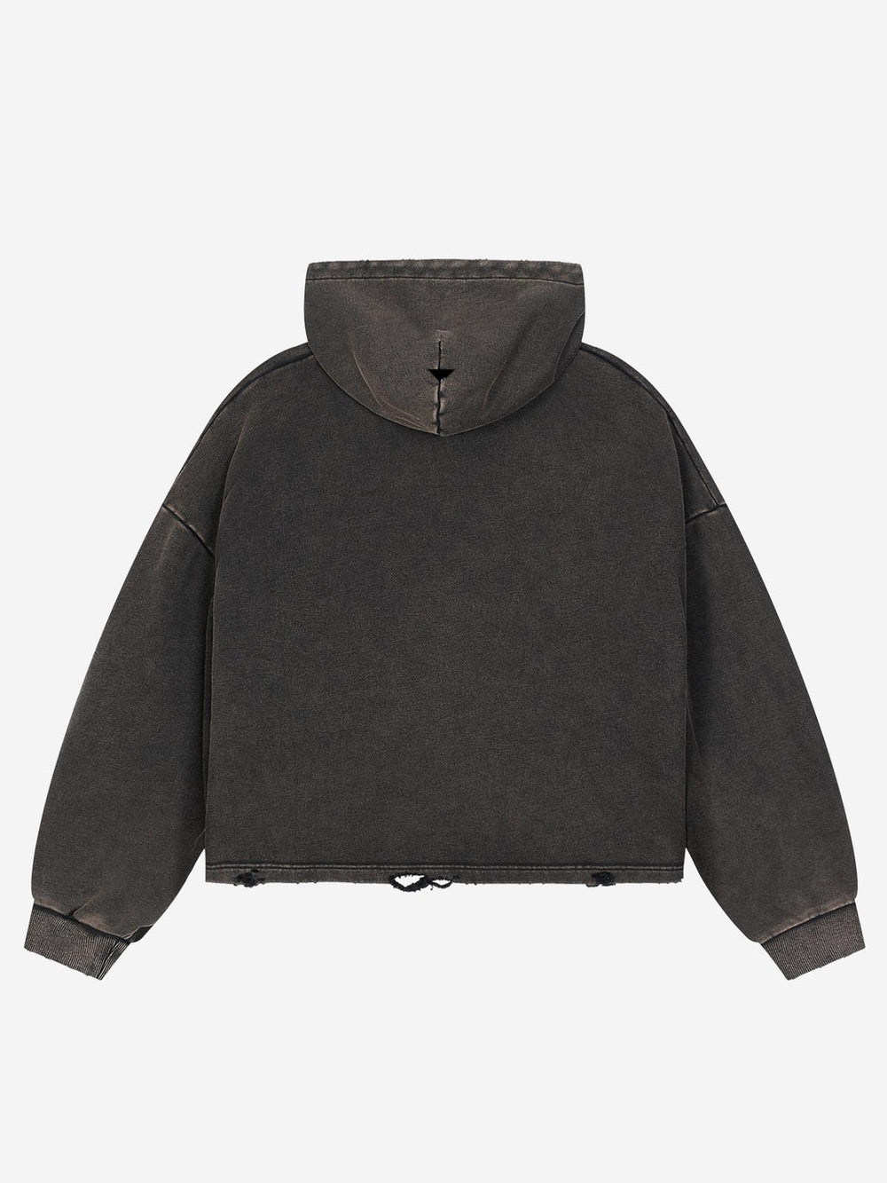 Logo Lightning Graphic Washed Distressed Hoodie