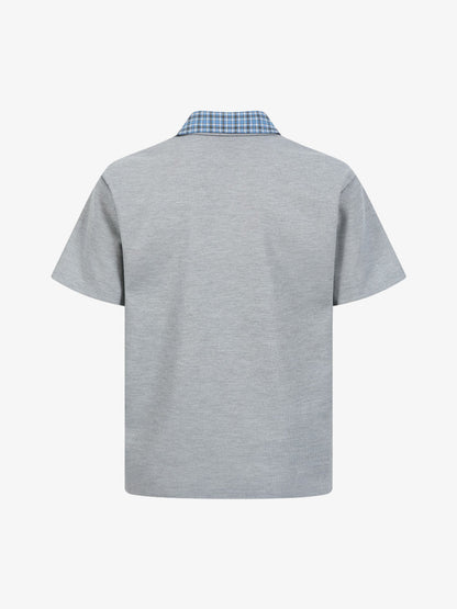 Stylish Short-Sleeve Polo Shirt with Unique Embroidered Logo for Men 