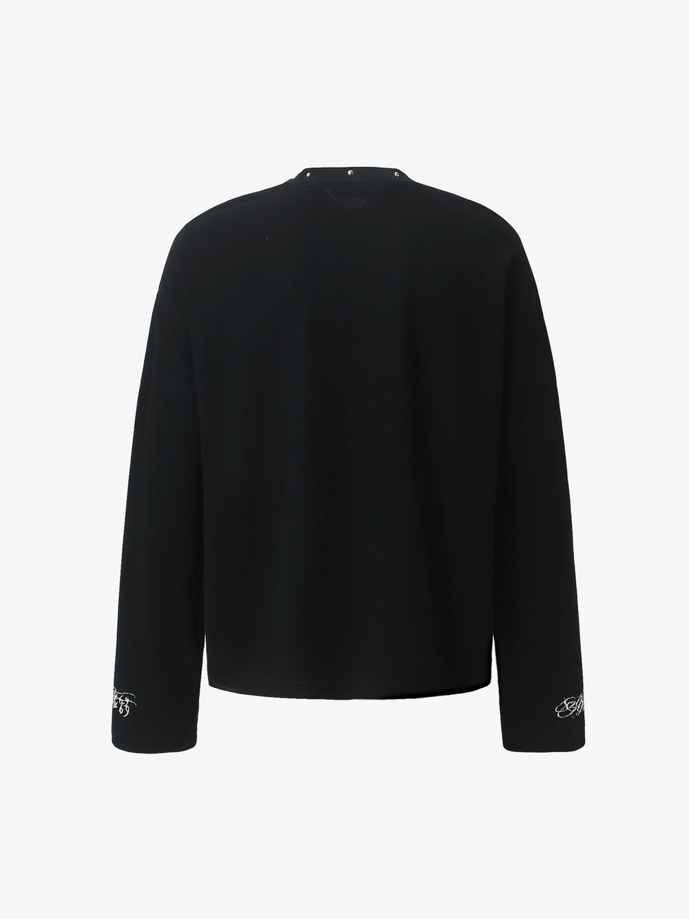 Studded Cross Graphic Heavyweight Waffle Long Sleeve Tee