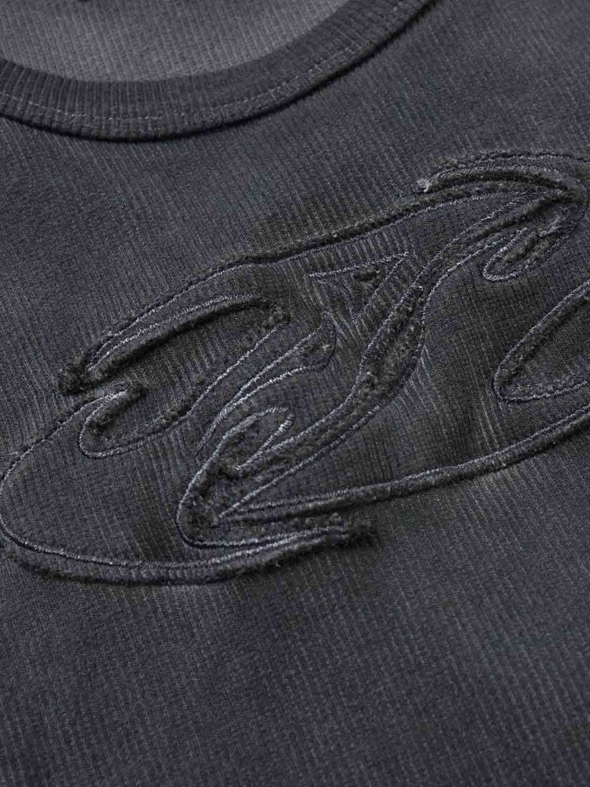 Exposed Seams Washed Knit Vest