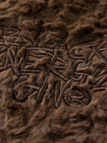 Vintage Stand Collar Sherpa Fleece Cotton Jacket 