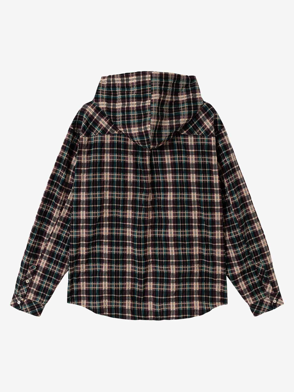 Classic Plaid Button-Up Shirt for Men - Perfect for Casual and Outdoor Adventures 