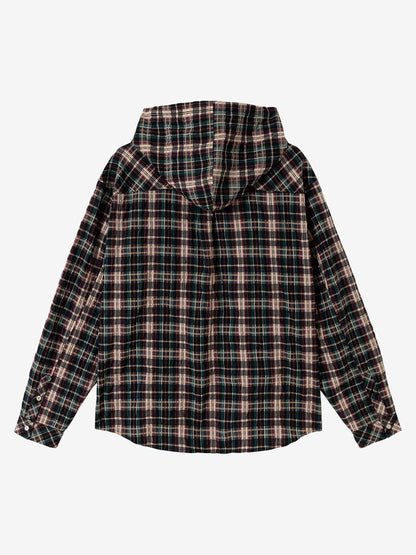 Classic Plaid Button-Up Shirt for Men - Perfect for Casual and Outdoor Adventures 