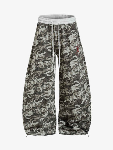 Camo Wide Leg Sweatpants 