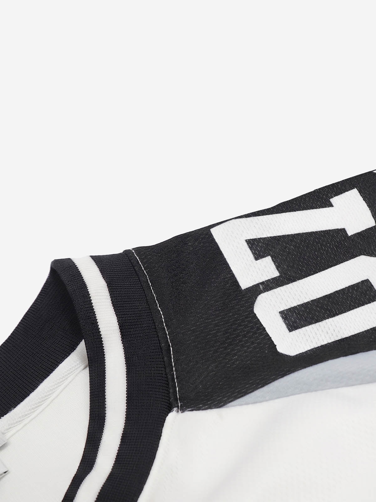 Graphic Mesh Long Sleeve Jersey Tee
