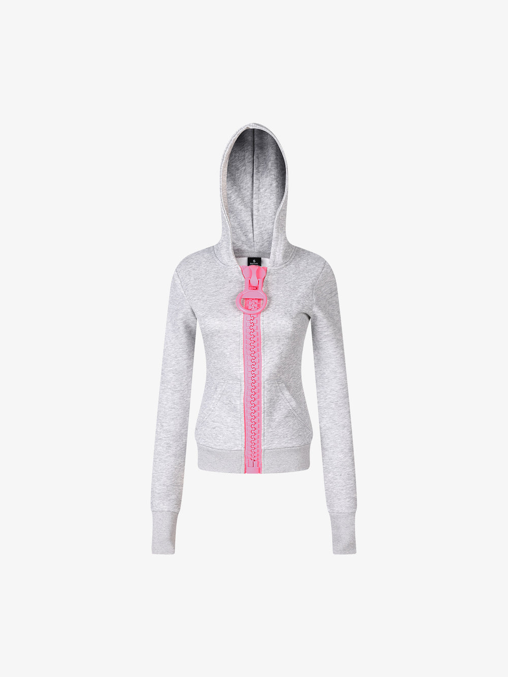 Big Zip Silm Zip-Up Hoodie
