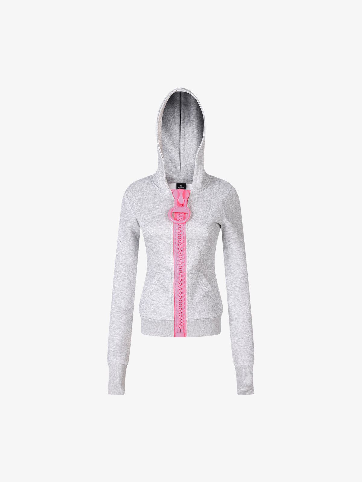 Big Zip Silm Zip-Up Hoodie
