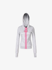 Big Zip Silm Zip-Up Hoodie