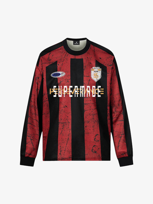 Striped Long Sleeve Football Jersey for Sports Enthusiasts 