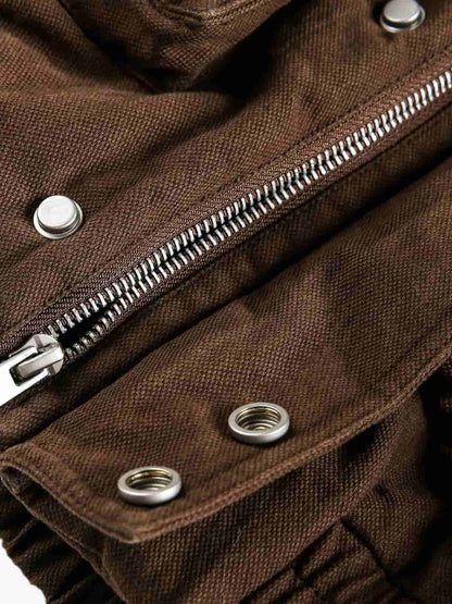 Winter Essential Bomber Jacket with Plaid Skirt Set 