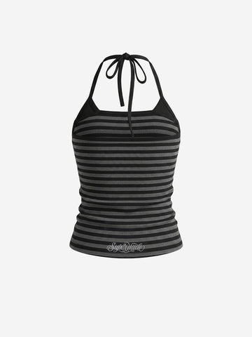 Skull Studded Halter Top