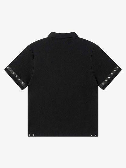 Studded Cross Polo Shirt