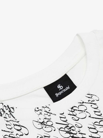 Cross Script Typography T-Shirt