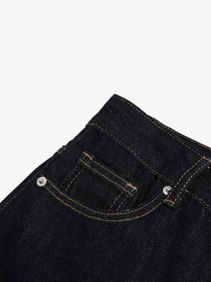 Stylish Cross-Embroidered Wide-Leg Jeans for Women - Perfect for Casual and Fashionable Looks 