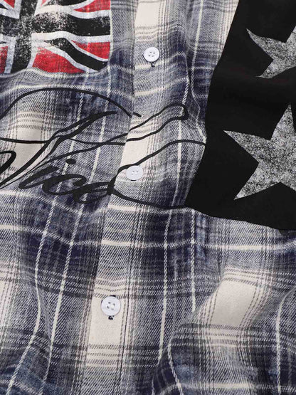 Plaid Star Floral Shirt
