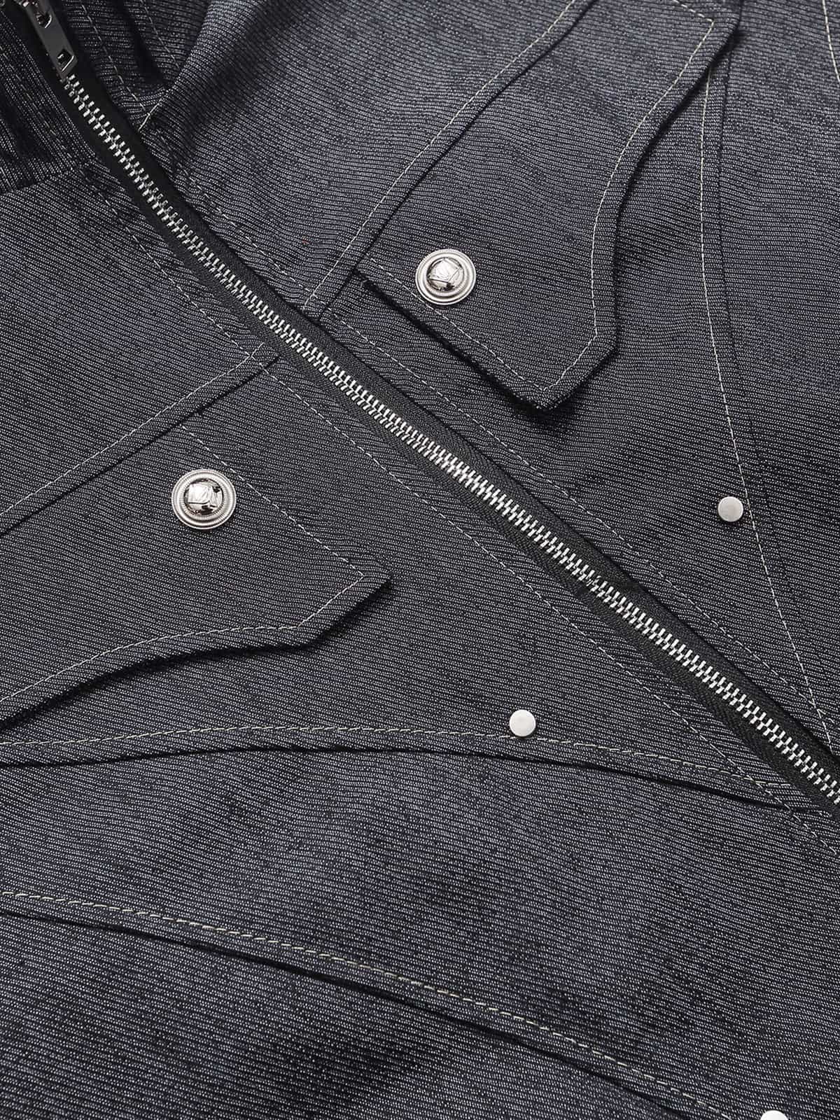 Washed Cropped Workwear Jacket