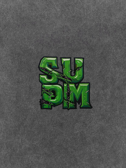 Supermade Street Green Thorn Font T-Shirt 