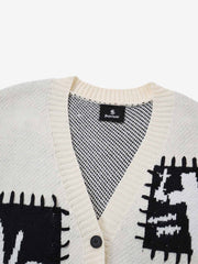 Cross Spider Jacquard Knit Sweater; Gray / M, Gray / L, Gray / XL, Gray / 2XL