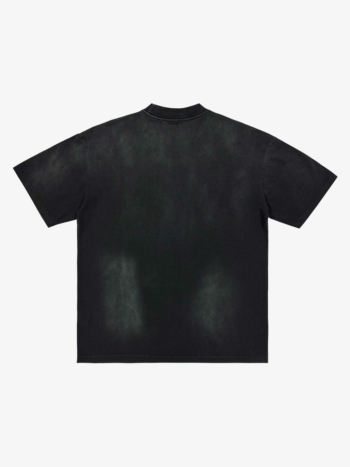 Washed Vintage Sticker Print T-Shirt 