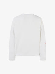 Thesupermade Letter Print Waffle Long-sleeved T-shirt 