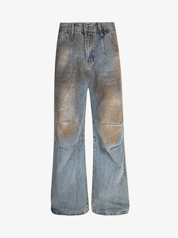 Retro Distressed Dirty Jeans 