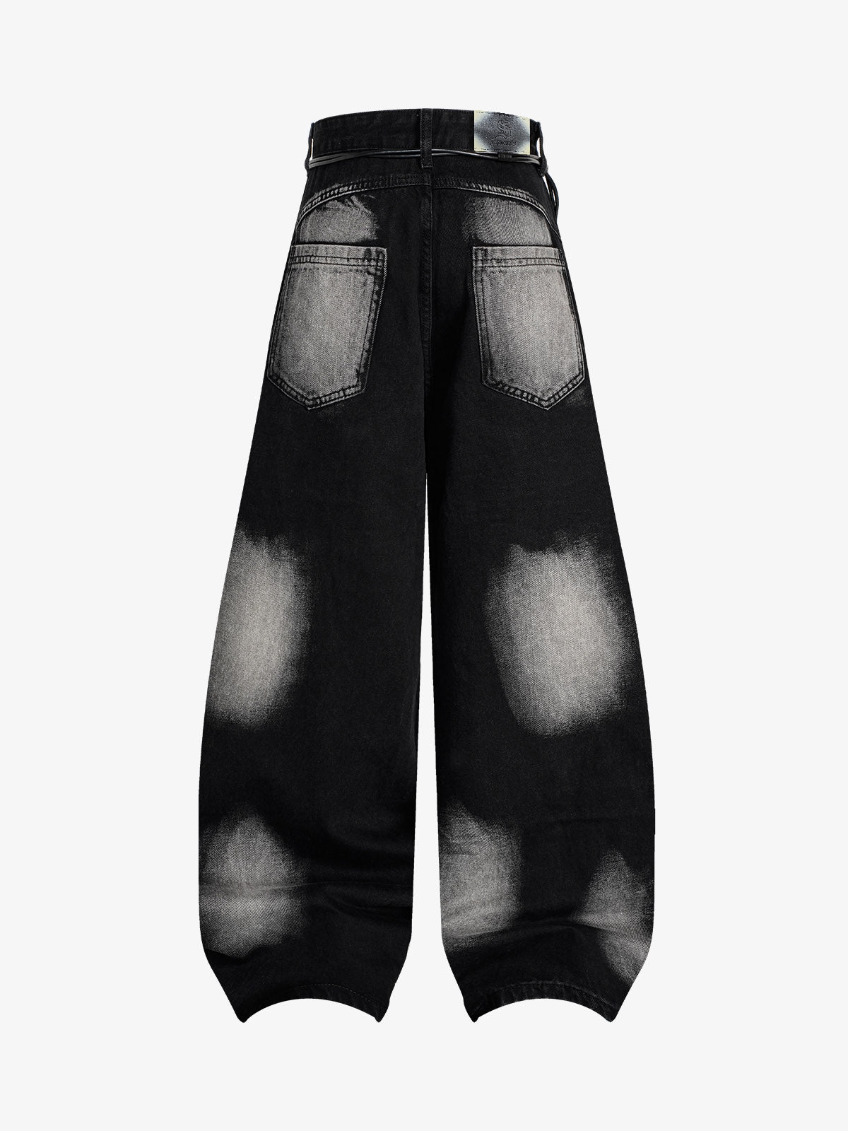 Plissee-Scimitar-Jeans