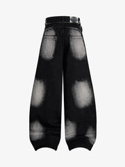 Plissee-Scimitar-Jeans